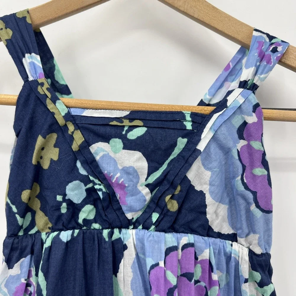 Old Navy Girl's‎ Baby Doll Floral Print Maxi Ruffle Lace Bottom Dress Size S 6/7